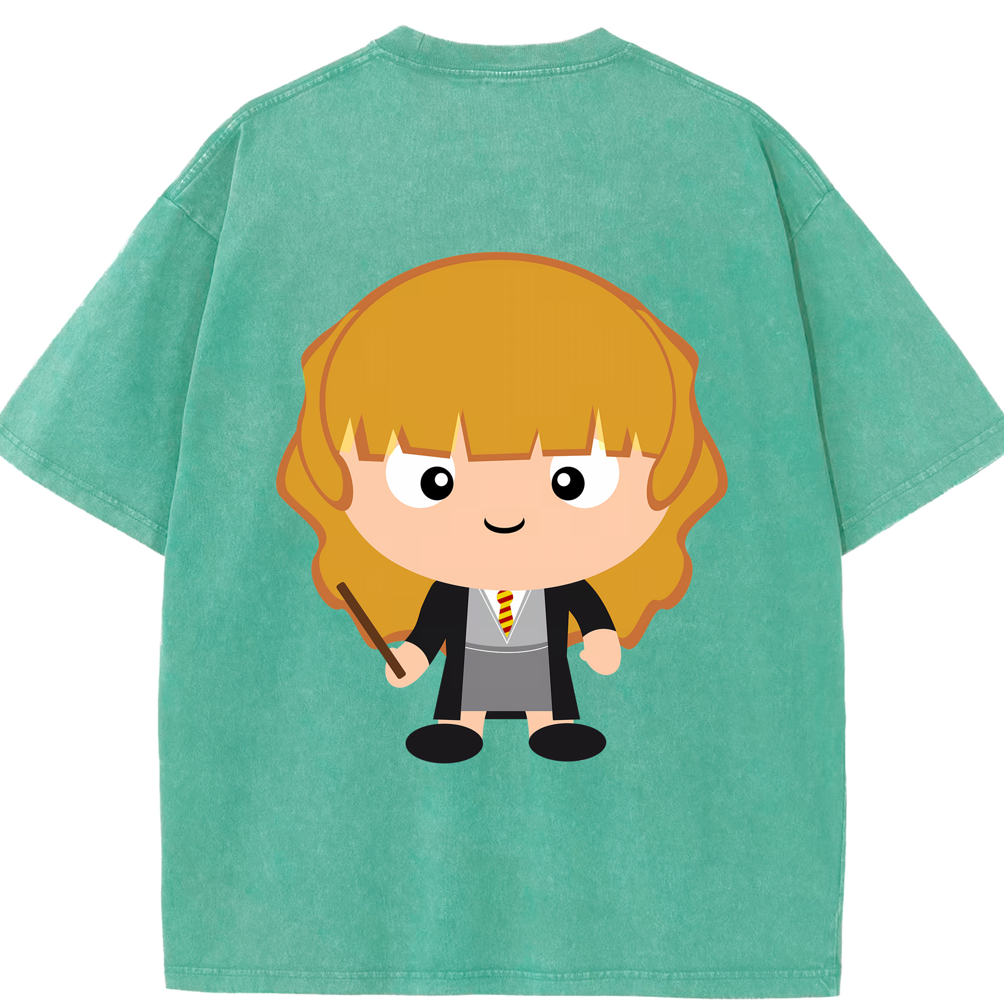 （画像用） Harry Potter ハリー・ポッターシリーズ 綿100% ヴィンテージ風 半袖Tシャツ（背面プリント）